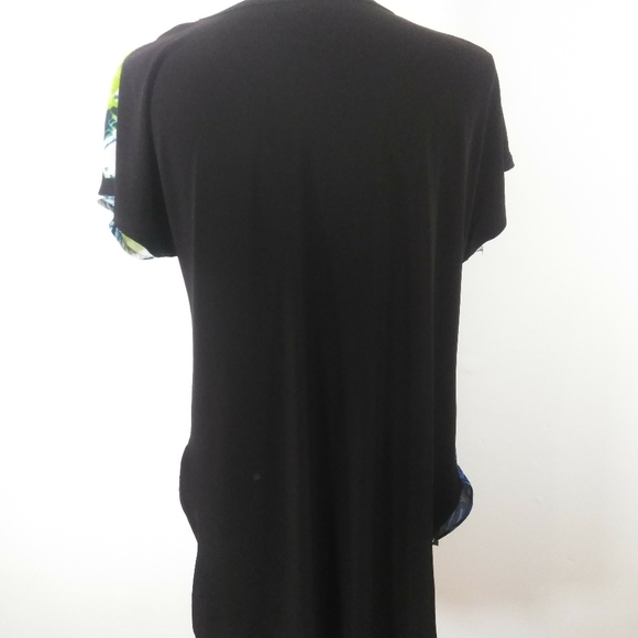 CONTEMPORARY PRINT HI-LO SHORT SLEEVE Pullover BLOUSE SZ S - Picture 6 of 6